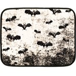 Vintage Halloween Bat pattern Double Sided Fleece Blanket (Mini)  35 x27  Blanket Front