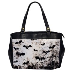 Vintage Halloween Bat Pattern Office Handbags by Valentinaart
