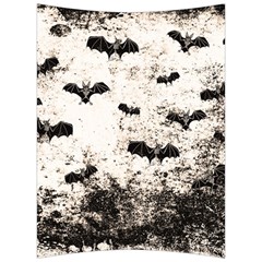 Vintage Halloween Bat Pattern Back Support Cushion by Valentinaart