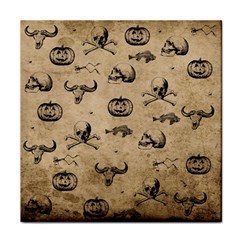 Vintage Halloween Pattern Face Towel by Valentinaart