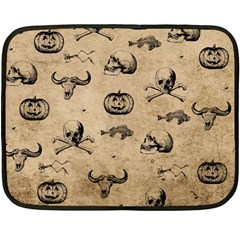 Vintage Halloween Pattern Fleece Blanket (mini) by Valentinaart