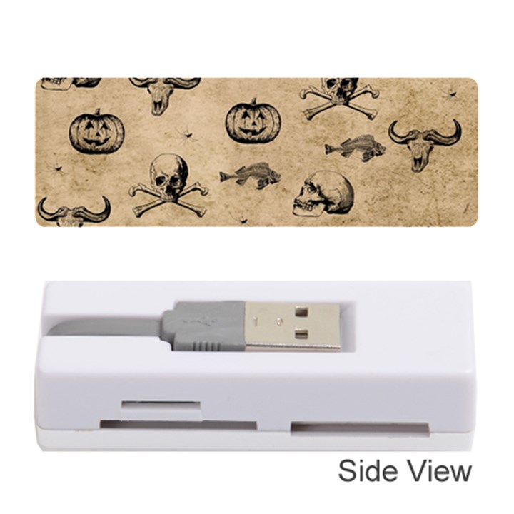 Vintage Halloween pattern Memory Card Reader (Stick) 