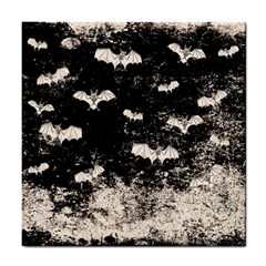 Vintage Halloween Bat pattern Tile Coasters