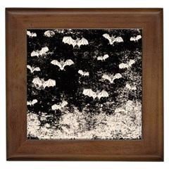 Vintage Halloween Bat pattern Framed Tiles