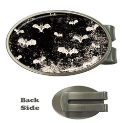 Vintage Halloween Bat pattern Money Clips (Oval) 