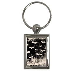 Vintage Halloween Bat pattern Key Chains (Rectangle) 