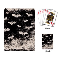 Vintage Halloween Bat pattern Playing Card