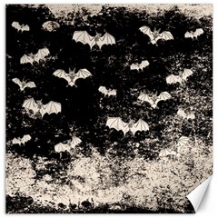 Vintage Halloween Bat pattern Canvas 12  x 12  