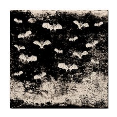 Vintage Halloween Bat Pattern Face Towel by Valentinaart