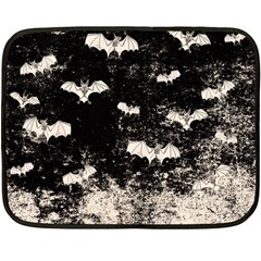 Vintage Halloween Bat pattern Double Sided Fleece Blanket (Mini) 