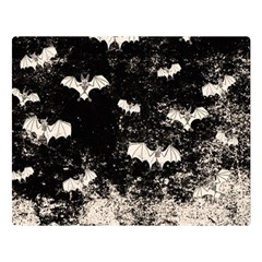 Vintage Halloween Bat pattern Double Sided Flano Blanket (Large) 