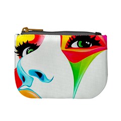 Colourful Art Face Mini Coin Purses by MaryIllustrations