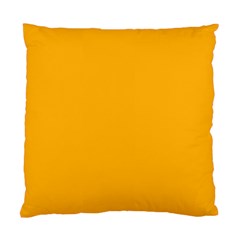 Pale Pumpkin Orange Creepy Hollow Halloween  Standard Cushion Case (two Sides) by PodArtist