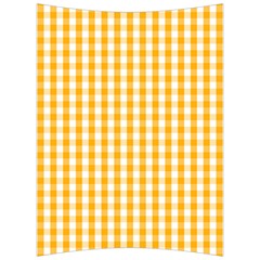 Pale Pumpkin Orange And White Halloween Gingham Check Back Support Cushion