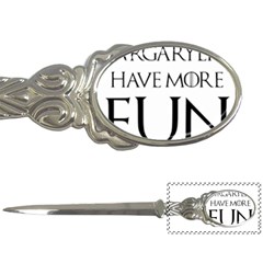  Targaryens Have More Fun - Blondes Have More Fun Black Letter Openers by PodArtist