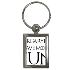  Targaryens Have More Fun - Blondes Have More Fun Black Key Chains (rectangle)  by PodArtist
