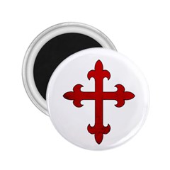 Crusader Cross 2 25  Magnets by Valentinaart