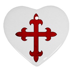 Crusader Cross Ornament (heart) by Valentinaart