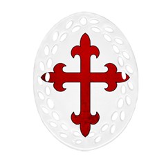 Crusader Cross Ornament (oval Filigree) by Valentinaart