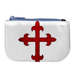 Crusader Cross Large Coin Purse by Valentinaart