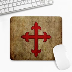 Crusader Cross Large Mousepads by Valentinaart