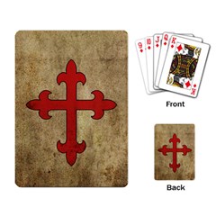 Crusader Cross Playing Card by Valentinaart