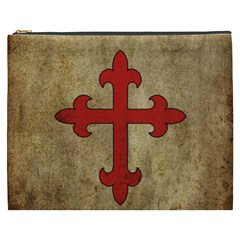 Crusader Cross Cosmetic Bag (xxxl)  by Valentinaart