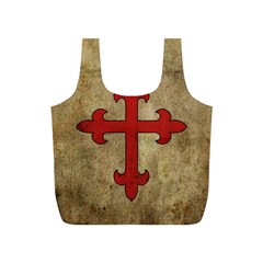 Crusader Cross Full Print Recycle Bags (s)  by Valentinaart