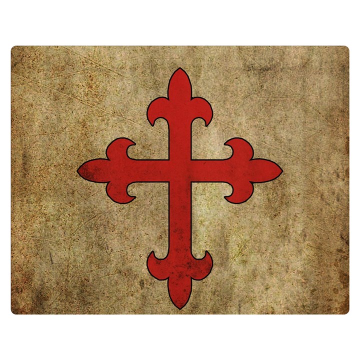 Crusader Cross Double Sided Flano Blanket (Medium) 