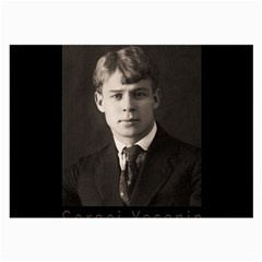 Sergei Yesenin Large Glasses Cloth (2-side) by Valentinaart