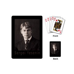 Sergei Yesenin Playing Cards (mini)  by Valentinaart