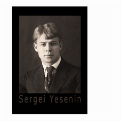 Sergei Yesenin Large Garden Flag (two Sides) by Valentinaart