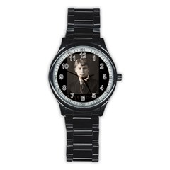 Sergei Yesenin Stainless Steel Round Watch by Valentinaart