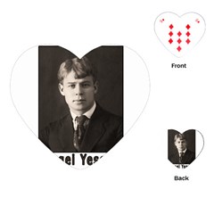 Sergei Yesenin Playing Cards (heart)  by Valentinaart