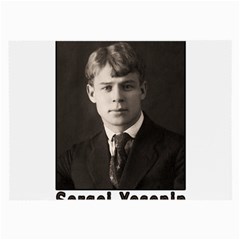 Sergei Yesenin Large Glasses Cloth (2-side) by Valentinaart