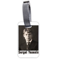 Sergei Yesenin Luggage Tags (one Side)  by Valentinaart