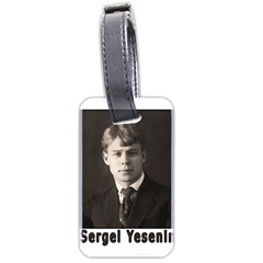 Sergei Yesenin Luggage Tags (two Sides) by Valentinaart