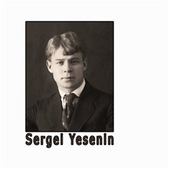 Sergei Yesenin Small Garden Flag (two Sides) by Valentinaart