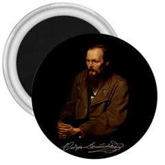 Fyodor Dostoyevsky 3  Magnets by Valentinaart