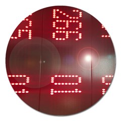 Numbers Game Magnet 5  (round) by norastpatrick