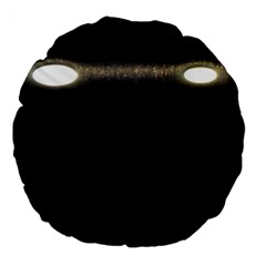  Black Lite!  Large 18  Premium Flano Round Cushions by norastpatrick