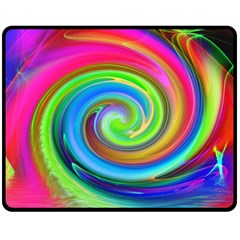 Rainbow Twist Fleece Blanket (medium)  by norastpatrick