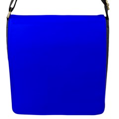 Blue! Blue! Blue! Flap Messenger Bag (s) by norastpatrick