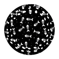 Fish Bones Pattern Ornament (round Filigree)