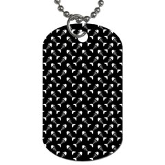 Fish Bones Pattern Dog Tag (two Sides) by Valentinaart