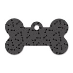 Fish bones pattern Dog Tag Bone (Two Sides) Front