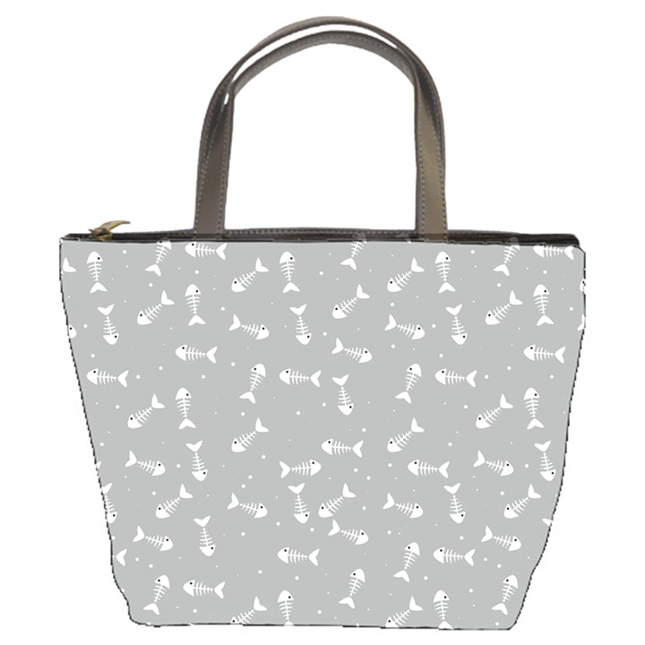 Fish bones pattern Bucket Bags