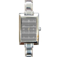 Aztec Influence Pattern Rectangle Italian Charm Watch by ValentinaDesign