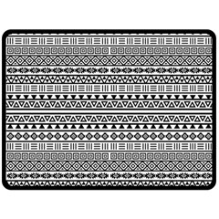 Aztec Influence Pattern Double Sided Fleece Blanket (large)  by ValentinaDesign