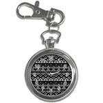 Aztec Influence Pattern Key Chain Watches Front